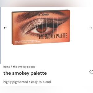 Brand-new the smoky palette Kylie Jenner. Never used.